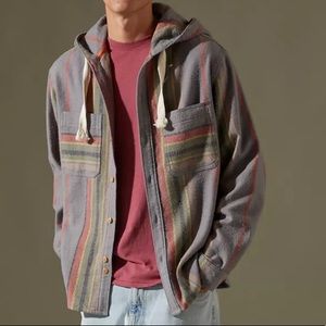 BDG Speckled Blanket Hooded Overshirt